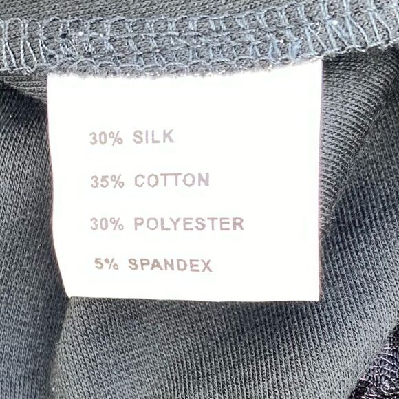 Rossie Roma Black Silk Blend Floral Print Open Cardigan/Jacket. Size Large. EUC! - Picture 4 of 6